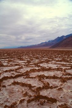 Badwater is a basin in California's Death Valley, noted as the lowest point in North America, with an elevation of 282 feet (85.5 m) below sea level.