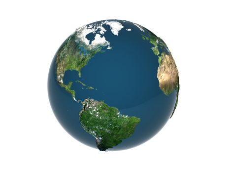 3d rendered Earth