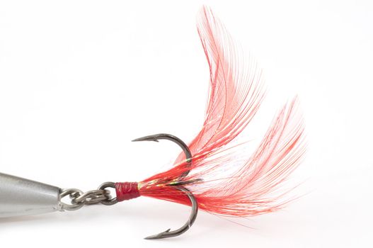 close-up of fishing lure, detail