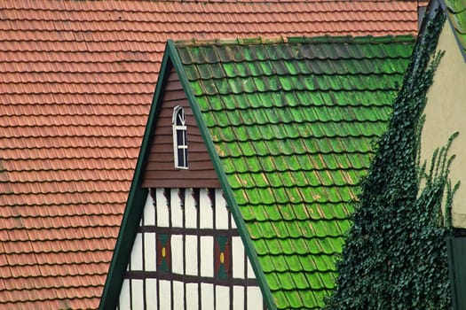 Timbered house in Borgloh, Osnabrücker Land, Lower Saxony, Germany. Borgloh, Fachwerkhaus im Osnabrücker Land