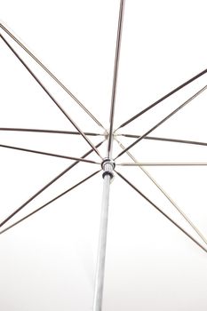 inside of a white umbrella