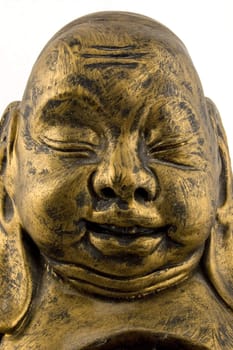 close up of golden buddha 