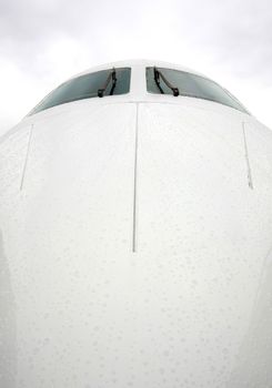 Cockpit, front cabin from An-148 aircraft