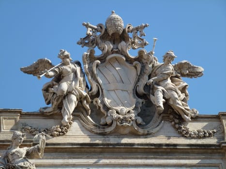 a detail on top of a building