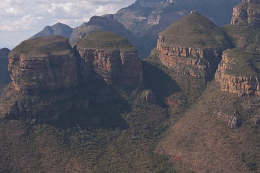 The Three Rondavels in the Blyde River Canyon Nature Reserve in Mpumalanga, South Africa