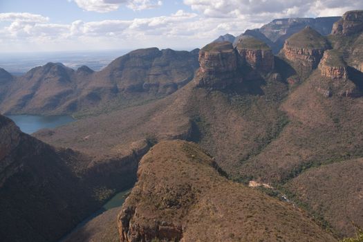 The Three Rondavels in the Blyde River Canyon Nature Reserve in Mpumalanga, South Africa