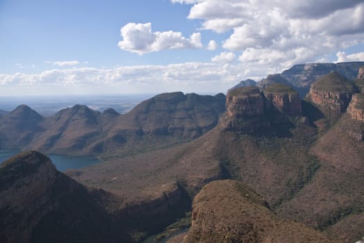 Rolling hills of the Blyde River Canyon Nature Reserve in Mpumalanga, South Africa