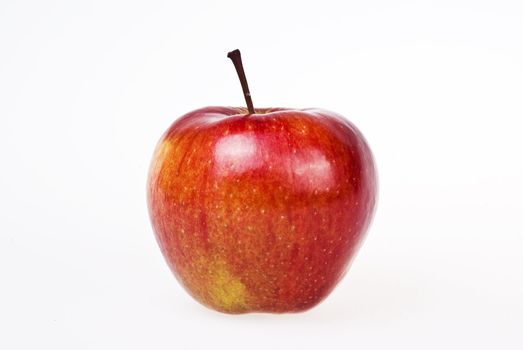 Red apple over white background - isolated