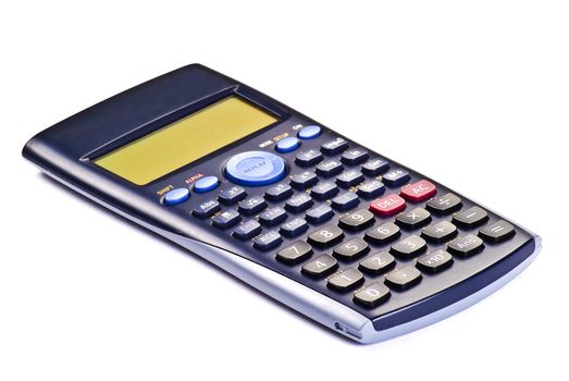 Close up of calculator isolated on white background
