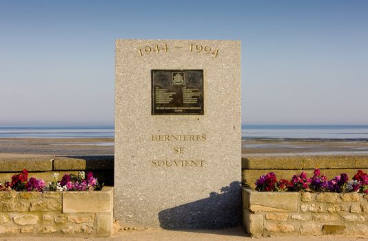 memorial, Bernieres-s-Mer, Normandy, France