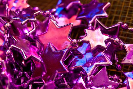 holiday series: close up of christmas star shaped decoration