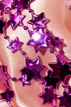 holiday series: christmas lilac stars on the textile