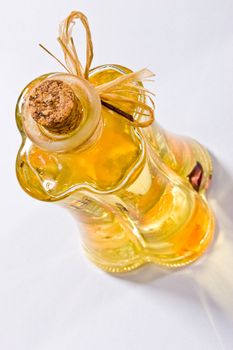 food series: full olive oil glassy bottle
