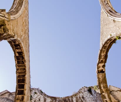 Roofless Carmo Church & Convent in Lisbon.