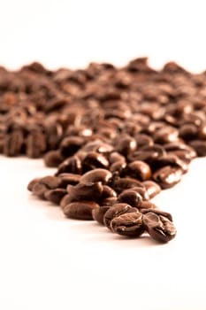 coffee beans on white background