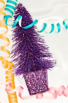 Holiday series: Christmas fir decoration and streamer