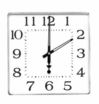 wall clock on white