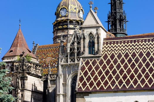 detail of Cathedral of Saint Elizabeth, Kosice, Slovakia