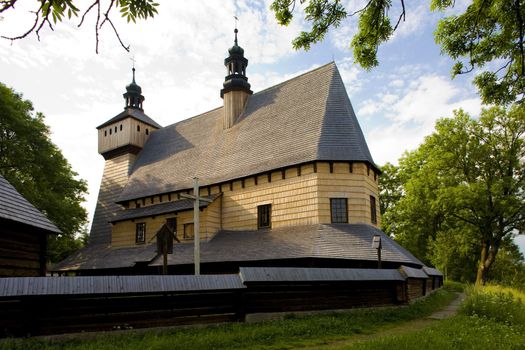 wooden church, Haczow, Poland