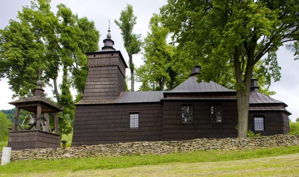 wooden church, Leluchow, Poland