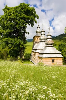 wooden church, Dubne, Poland