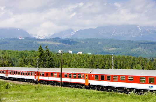 train in Vysoke Tatry, Slovakia