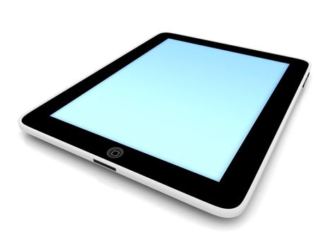 Image of computer technology on a white background isolated