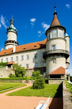 Castle of Nove Mesto nad Metuji with garden, Czech Republic