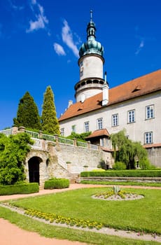 Castle of Nove Mesto nad Metuji with garden, Czech Republic