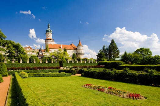 Castle of Nove Mesto nad Metuji with garden, Czech Republic