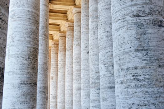 Bernini's colonnade at Saint Peter's Square. Rome