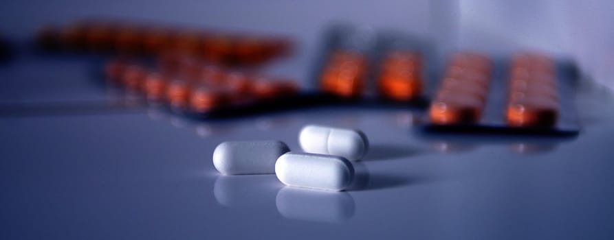 medical drugs and vitamins background