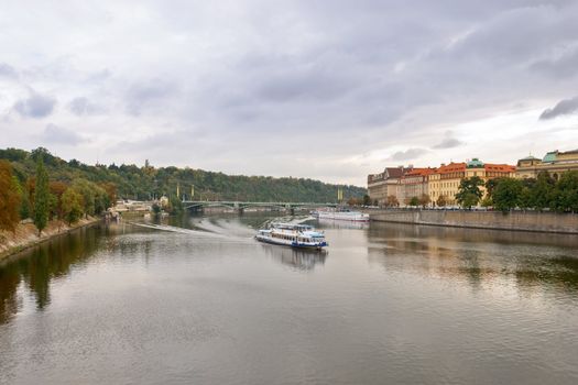 View on to Prague from the Charles Bridge