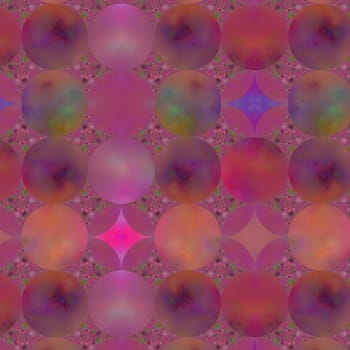 An abstract background fractal done in shades of pink with a circular motif.