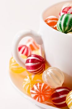 food series: sweet background of striped sugar candy