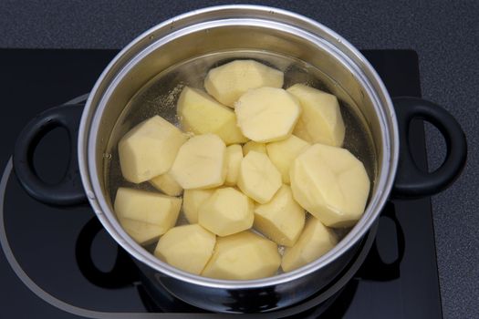 Potatoes in the pot
