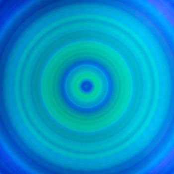 Circular shades of blue and green spiral background