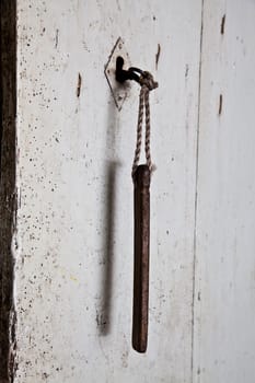 More than one hundred years old for this key and this door, Italy, Asti town