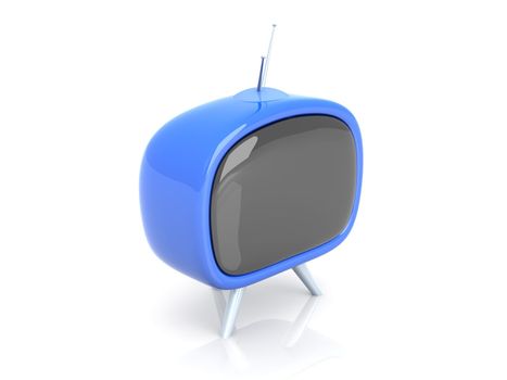 3D Illustration. 
Kitsch Retro TV...