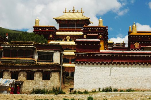 Landmark of an old famous Tibetan lamasery