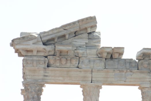 Part of the Apollo temple ruin at Side in Turkey.