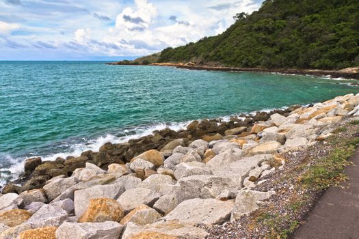 Sea in the daytime in Thailand