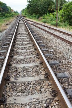 Railroad in Thailand.