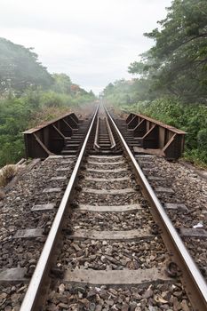 Railroad in Thailand.