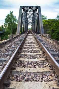 Railroad in Thailand.