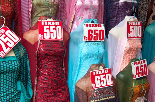 Indian Sari Dress for Sale in Market