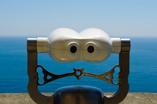Viewfinder overlooking Ocean