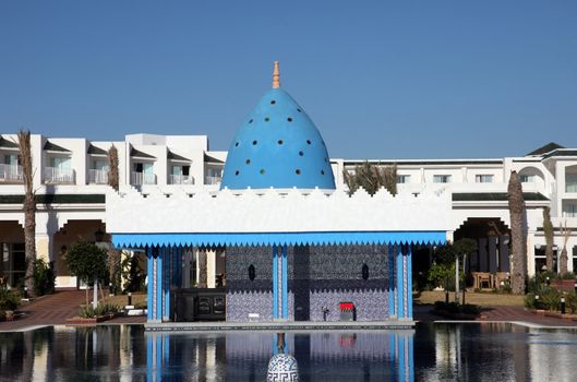 Hotel swimming pool in Hammamet, Tunisia