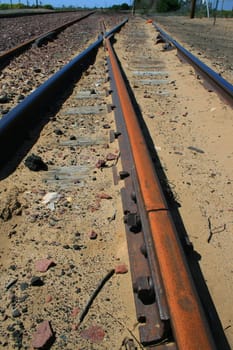 Close up of the infinite railroads.
