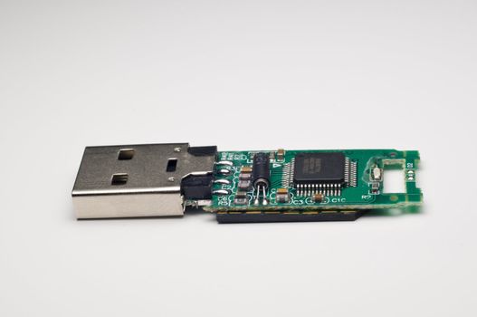 Electronic parts of a USB memory stick